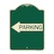 Signmission Parking With Left Arrow Heavy-Gauge Aluminum Architectural Sign, 24" x 18", G-1824-24372 A-DES-G-1824-24372 - alternate 1